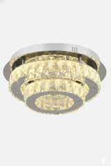 Ahu Kristal Taşlı 3 Kademeli Modern Ledli Salon Avize