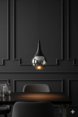 Lina Modern Füme Glop Camlı Tekli Sarkıt