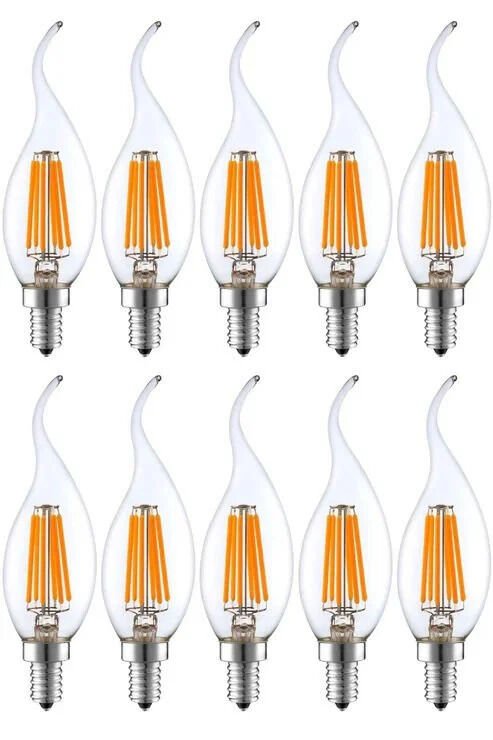 Rustik Kıvrık 4W E14 LED Ampul 400lm (10LU paket)